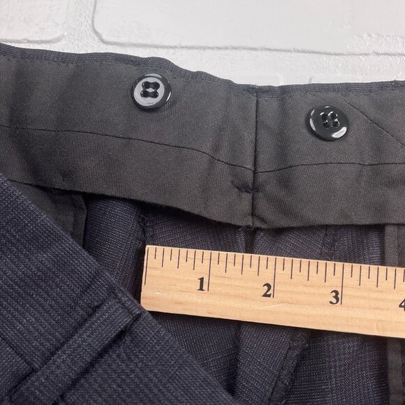 Jos A Bank Suit Men 42/34Wx31L Gray Prince Edward Plaid Wool Classic Career 2pc - Picture 16 of 16